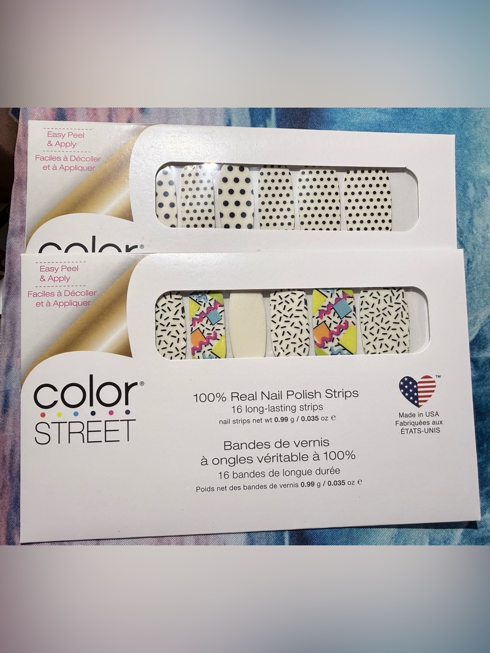 Color Street Nail Polish Strips Polka Dots and Geometric Designs